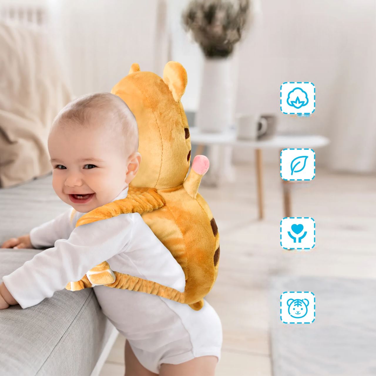 Oreiller Bebe - OreillerProtectionBébé™ - Tigre